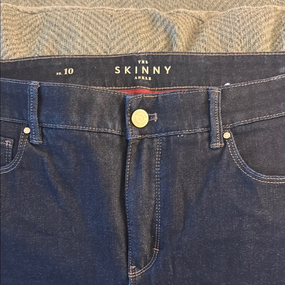 White house black market dark blue jeans